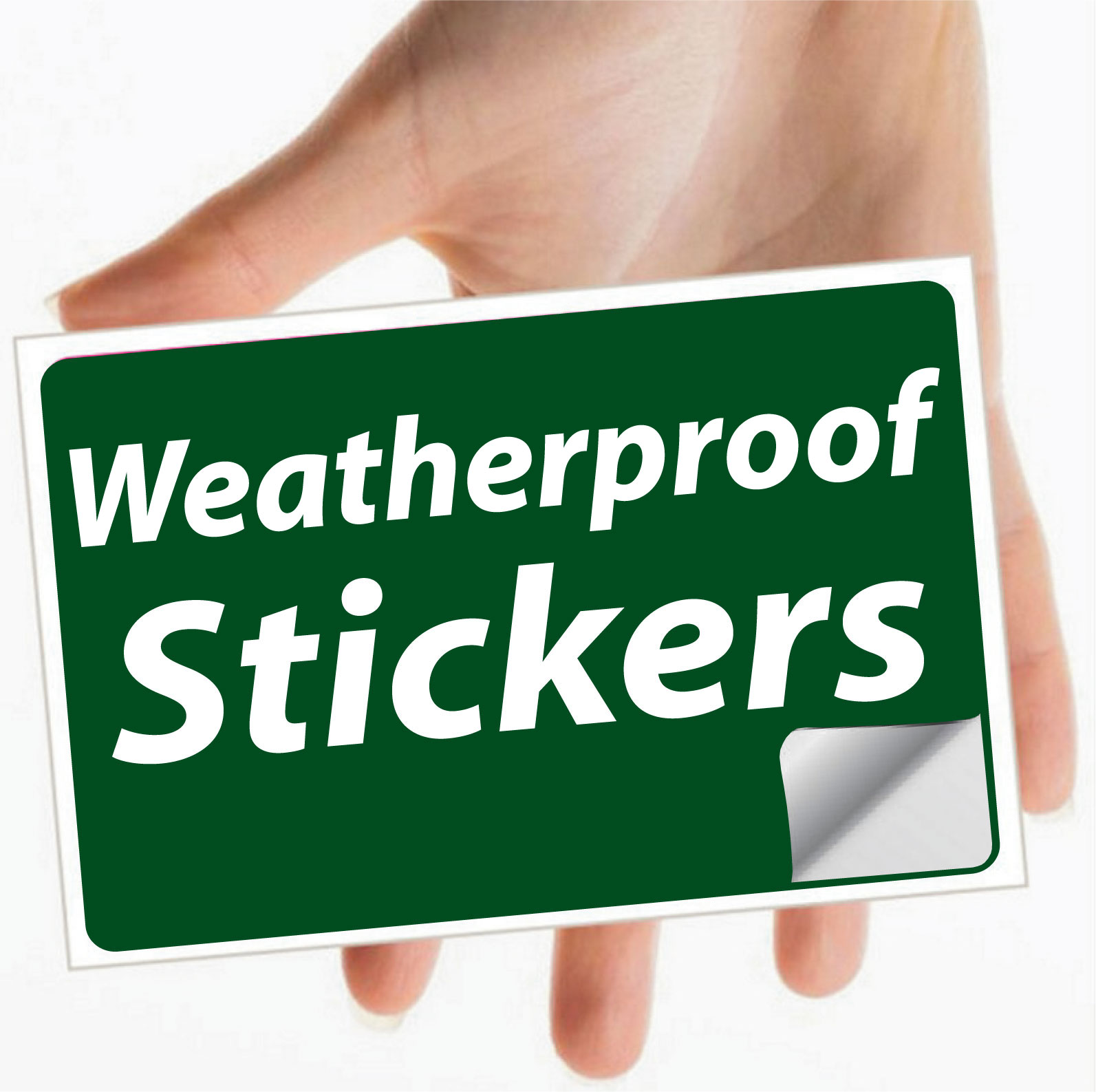 Custom weatherproof stickers